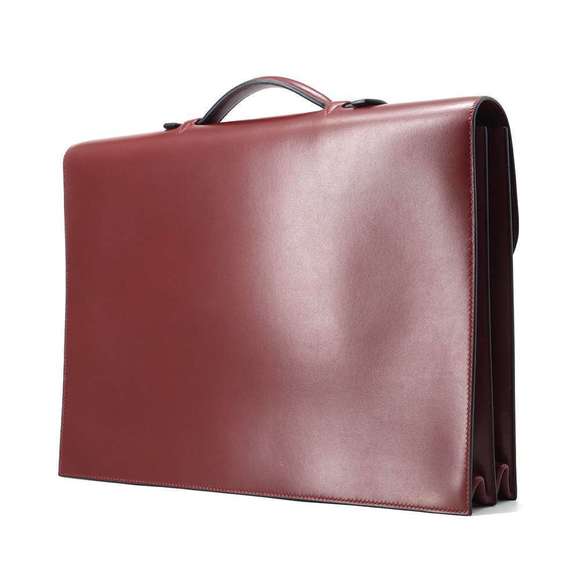 Hermes Business Bag Sac Adepeche Rouge Ash Calf C - Picture 2 of 15